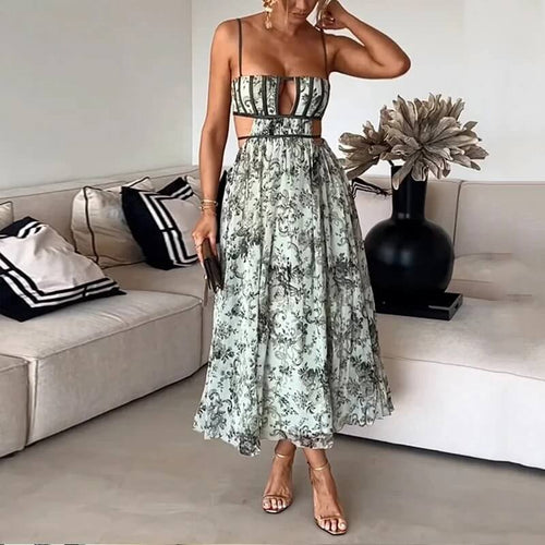 Ethereal Garden Cutout Gown