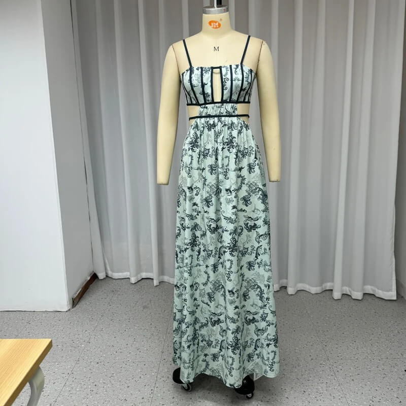 Ethereal Garden Cutout Gown