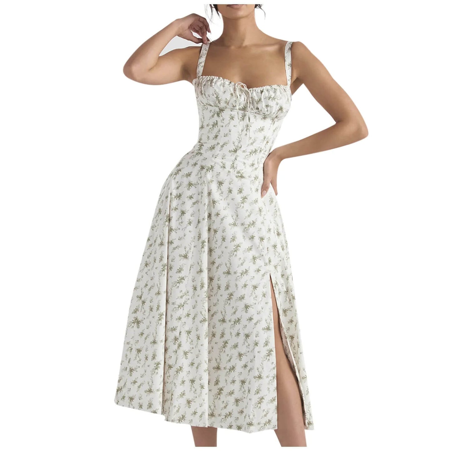 Bustier Floral Dress