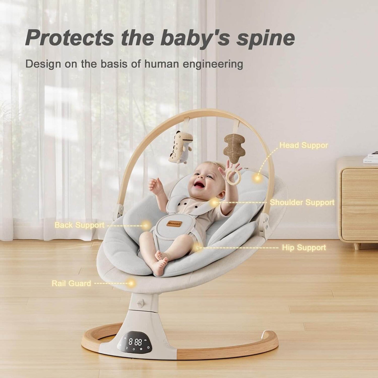 LullaNest™ Electric Baby Swing