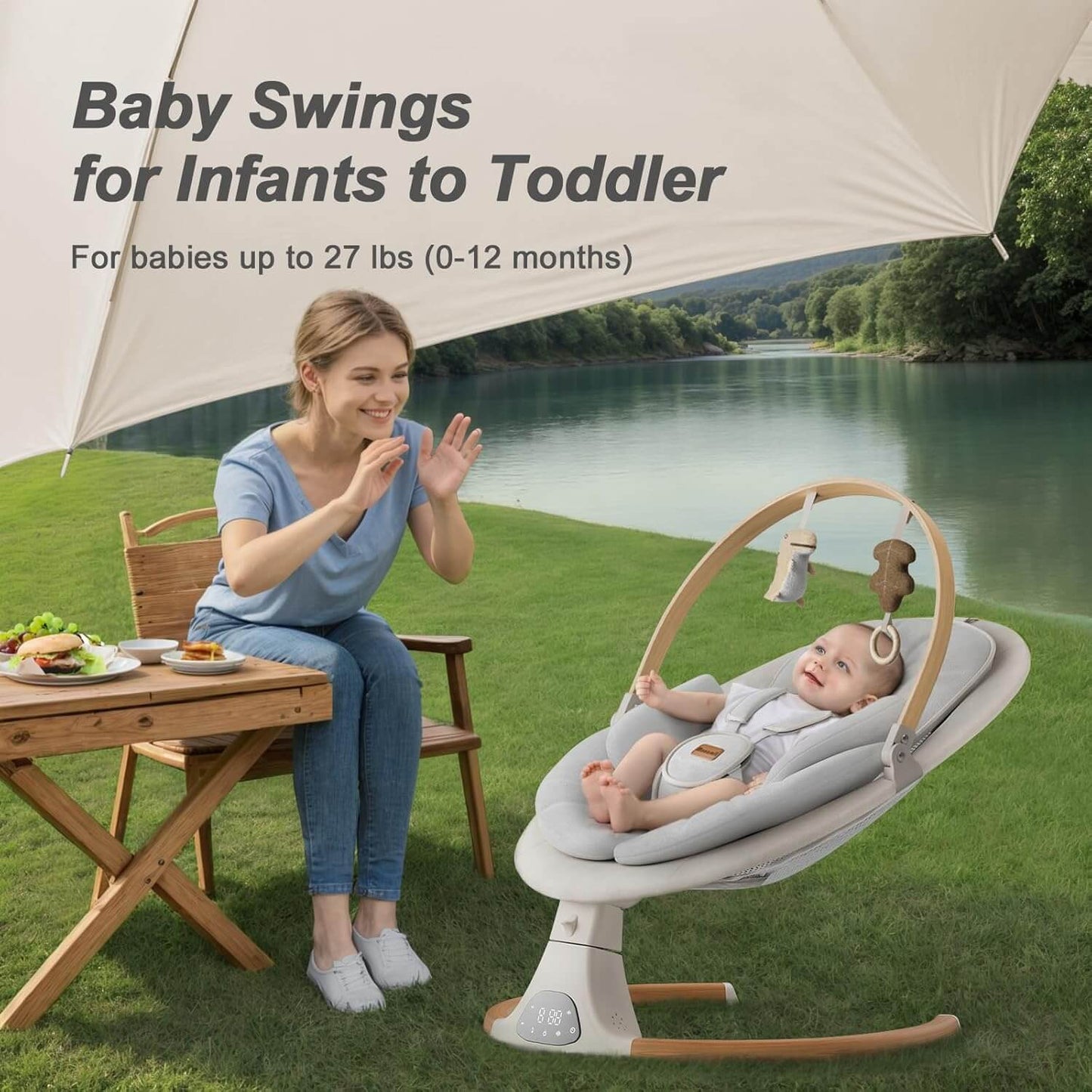 LullaNest™ Electric Baby Swing