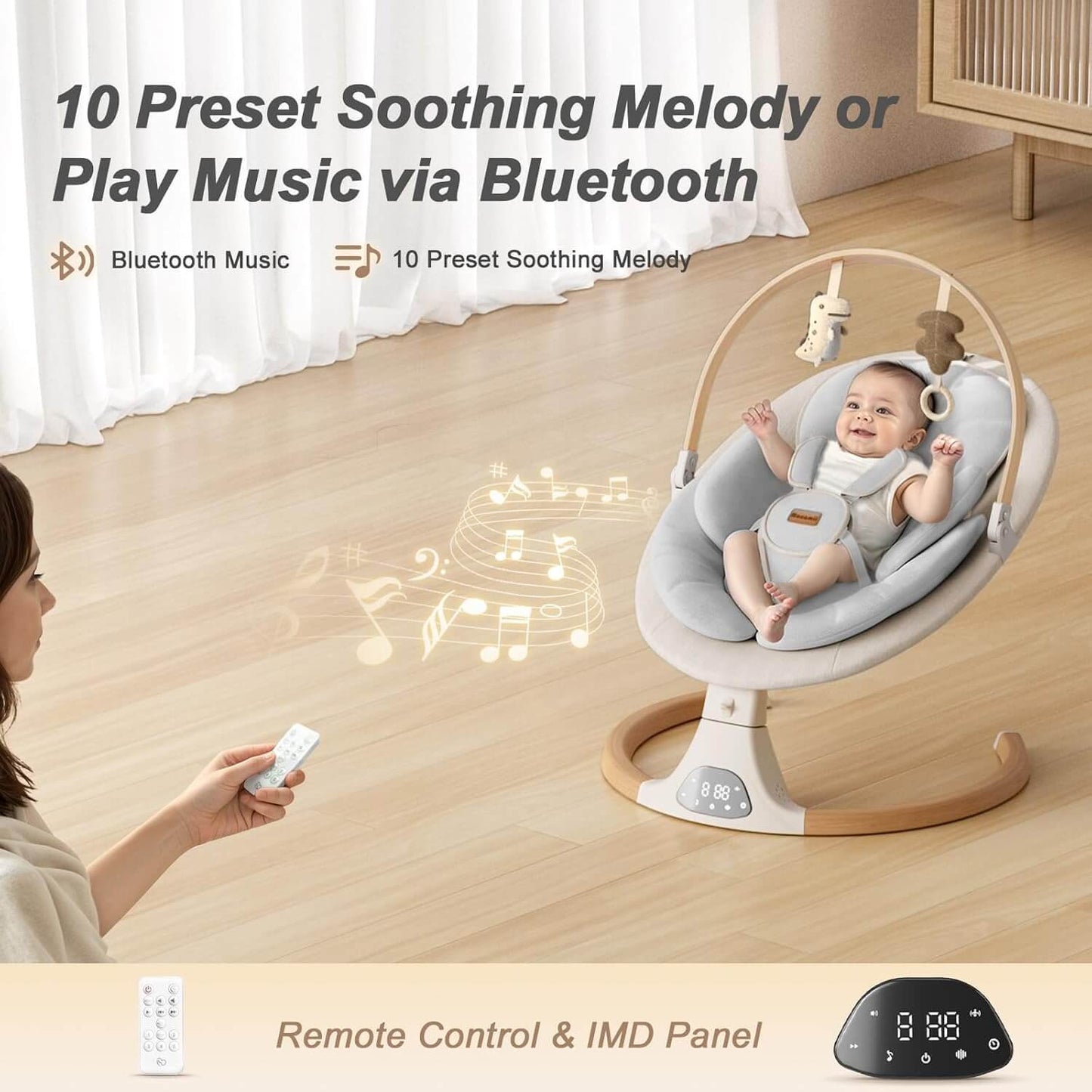 LullaNest™ Electric Baby Swing