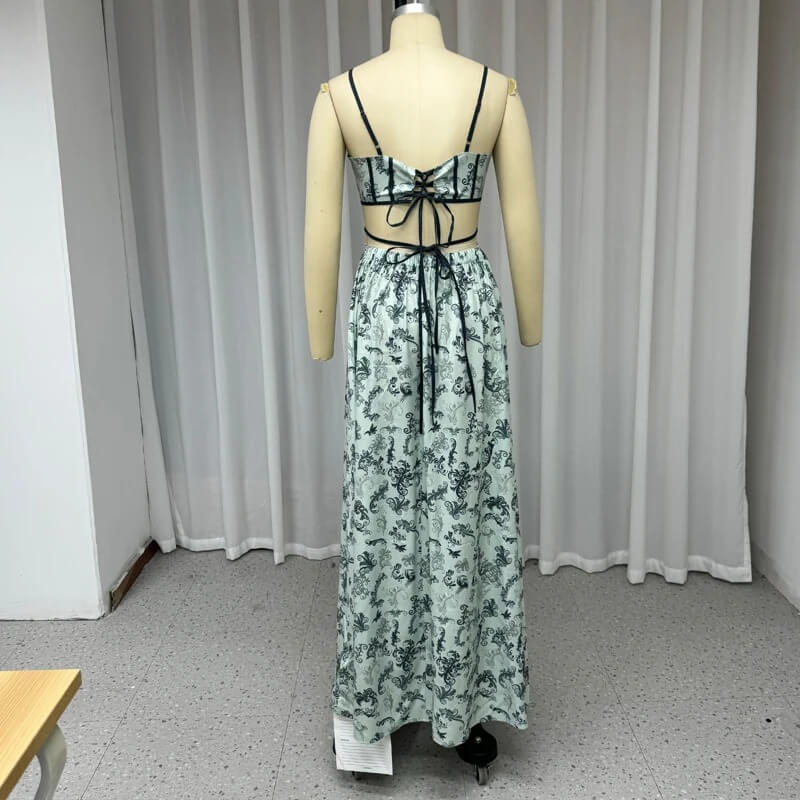 Ethereal Garden Cutout Gown