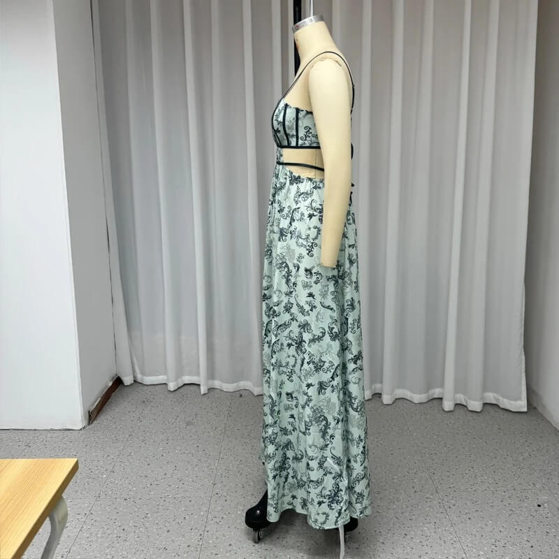 Ethereal Garden Cutout Gown