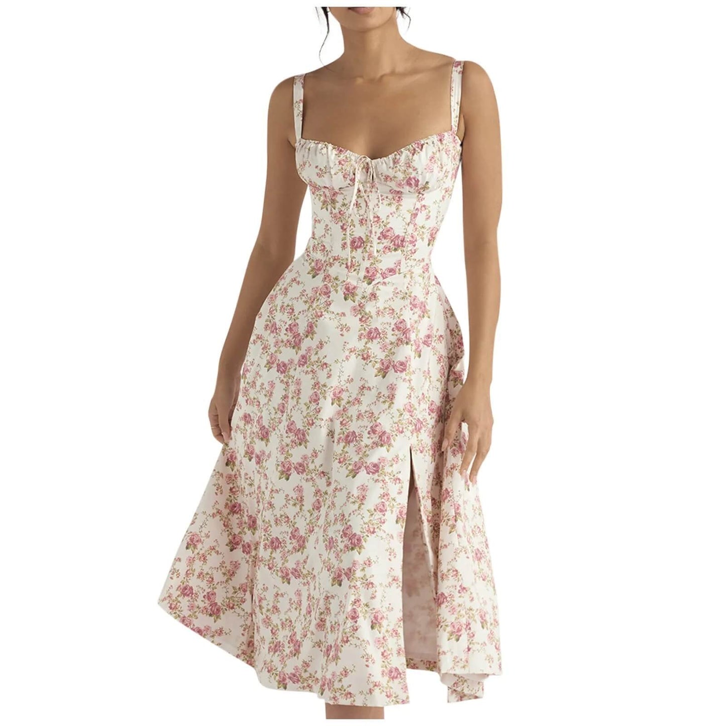 Bustier Floral Dress