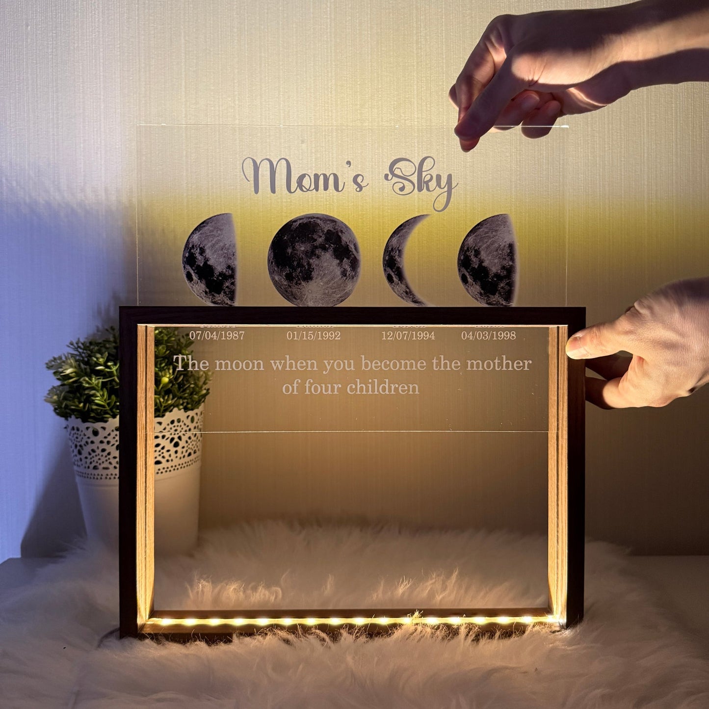 Mom's Sky LED Light Frame ❤️