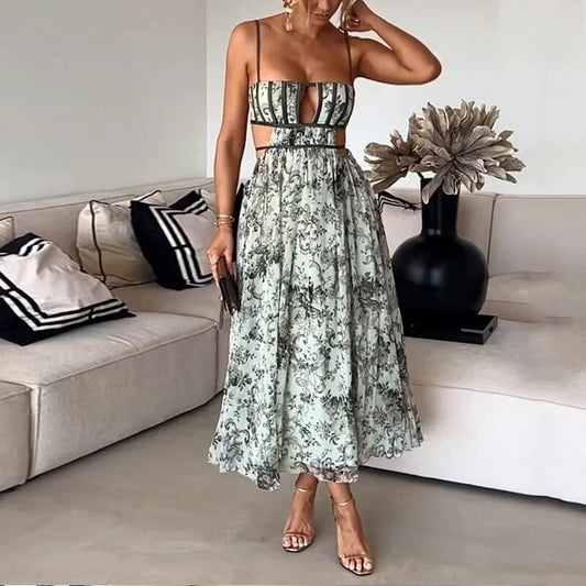 Ethereal Garden Cutout Gown