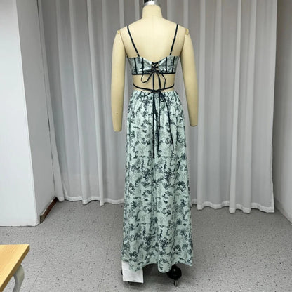 Ethereal Garden Cutout Gown