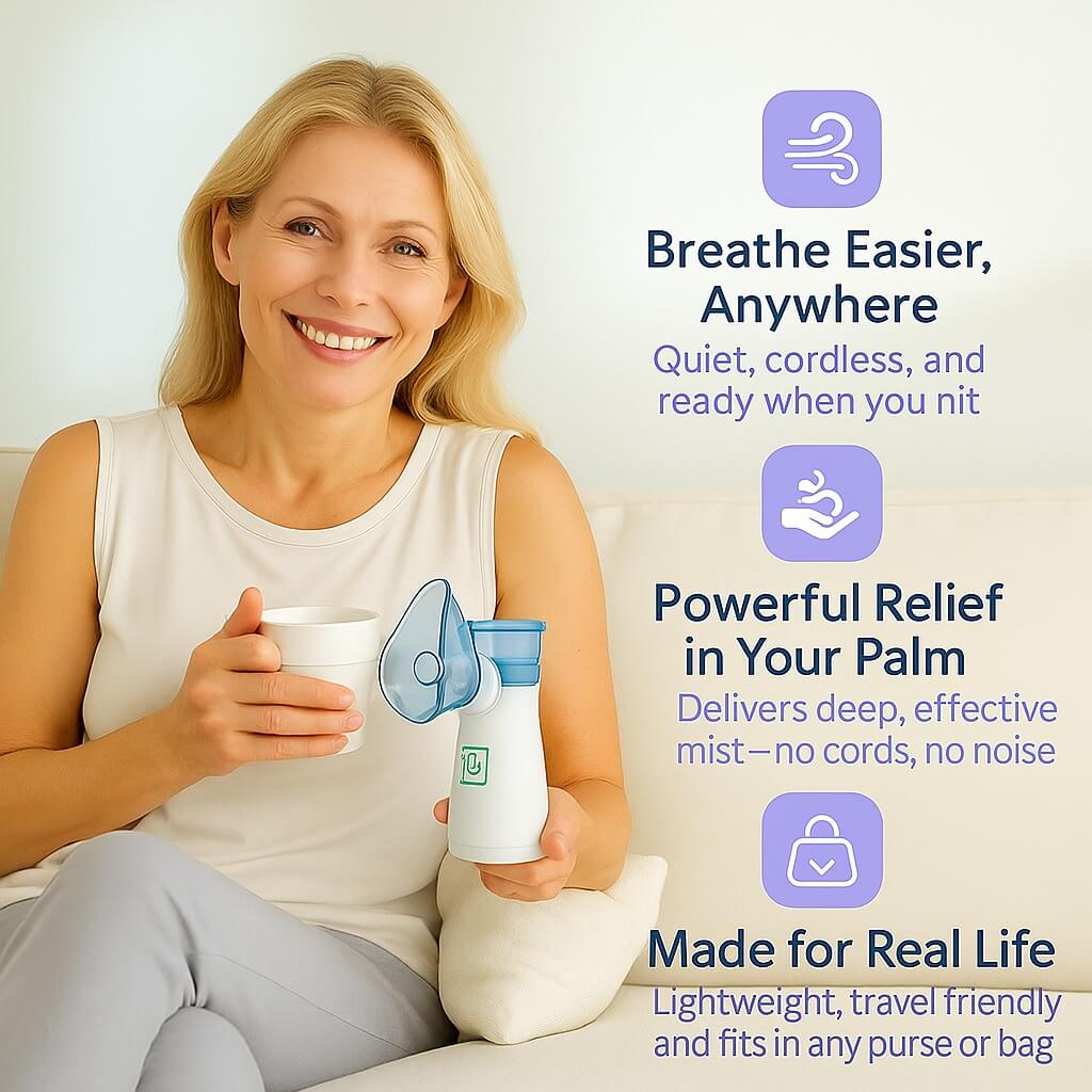 Puffly™ - Portable Handheld Nebulizer