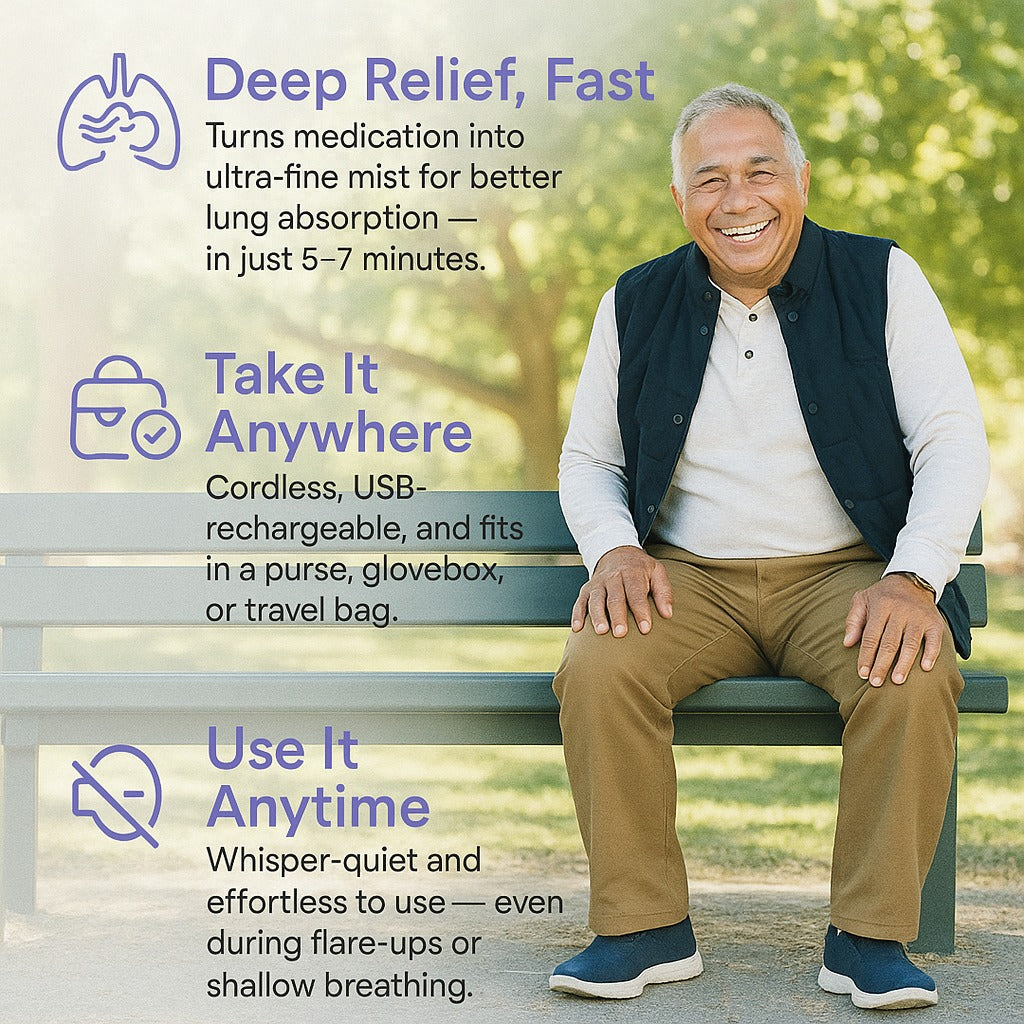 Puffly™ - Portable Handheld Nebulizer